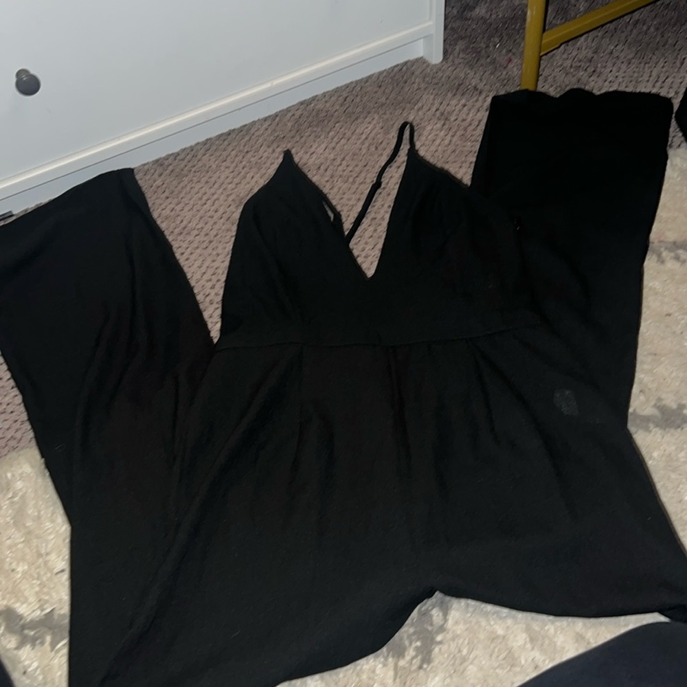 BNWT BLACK wide leg romper